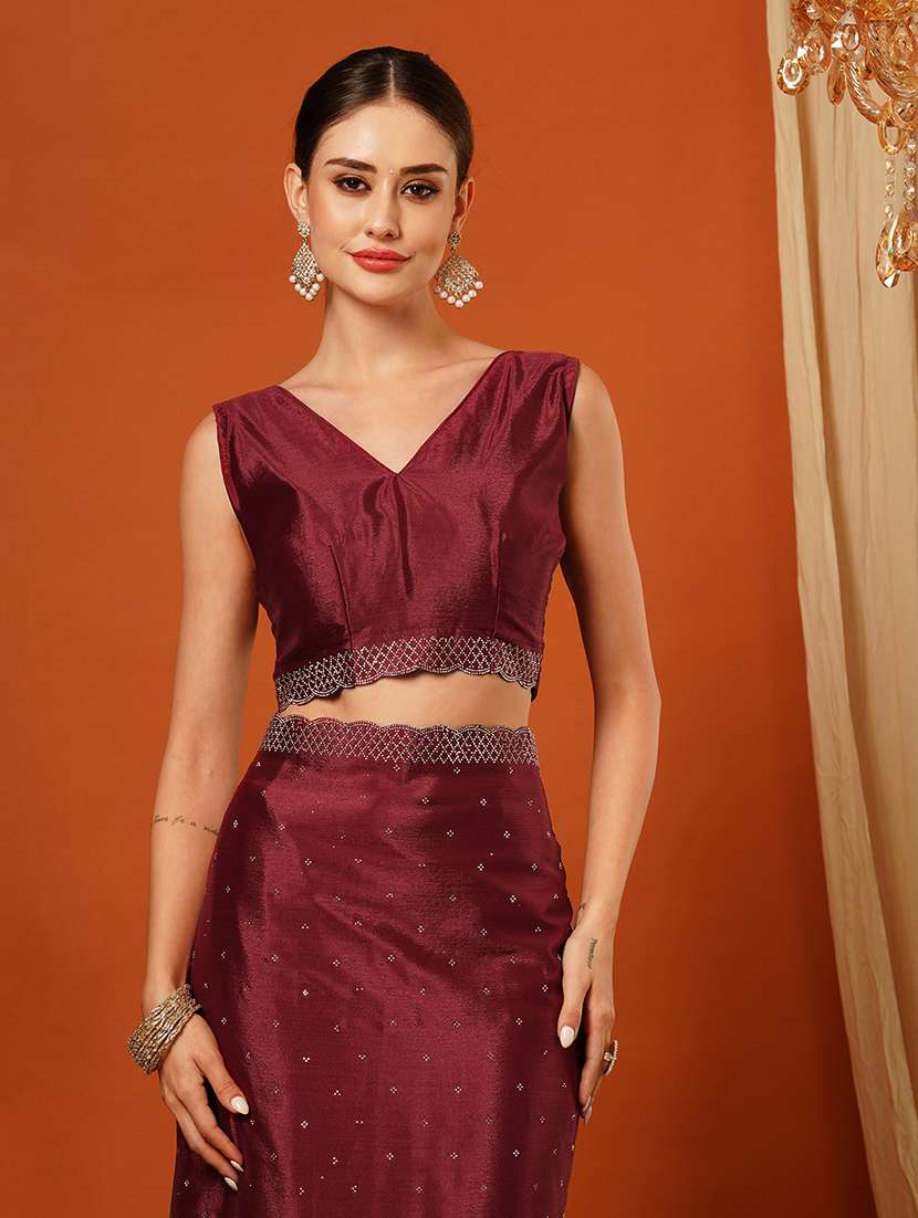 women emblellished bordered saree - 21649499 -  Standard Image - 4