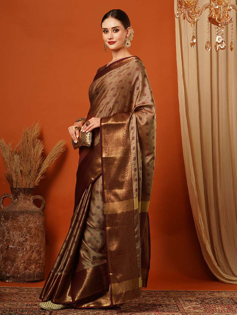 women printed bordered saree - 21649539 -  Standard Image - 1