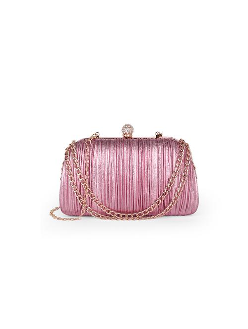 women textured box clutch - 21649701 - Standard Image - 0