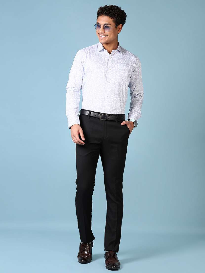 men long sleeves printed formal shirt - 21649810 - Standard Image - 4