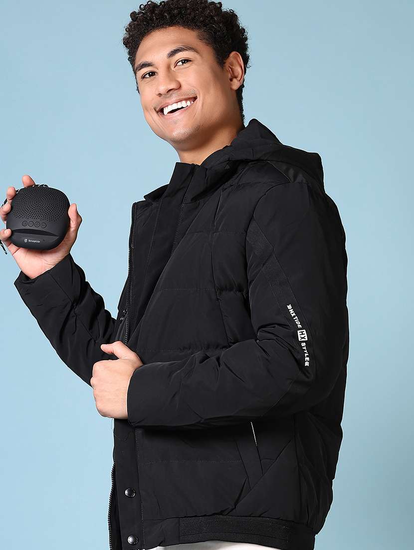 men solid long sleeve quilted jacket - 21649824 -  Standard Image - 1