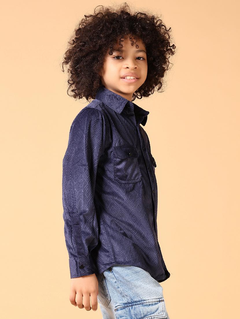 boys long sleeves solid shirt - 21649828 - Standard Image - 1