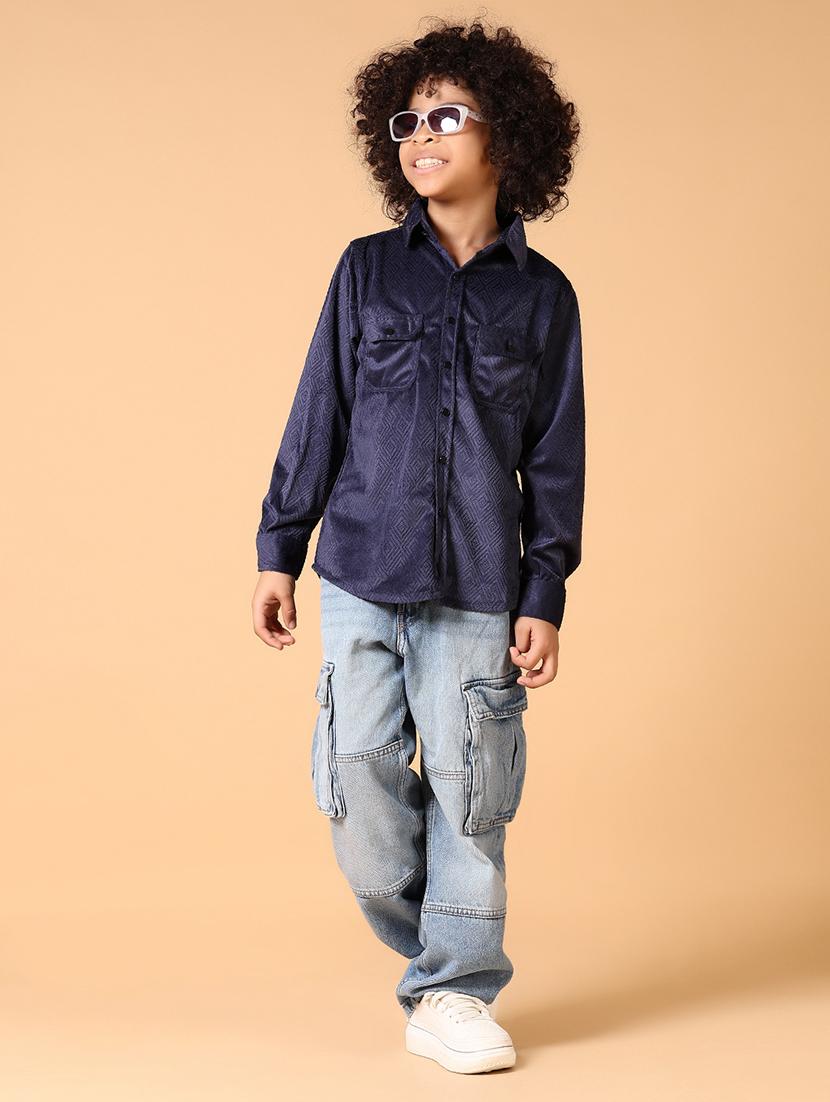 boys long sleeves solid shirt - 21649828 - Standard Image - 4