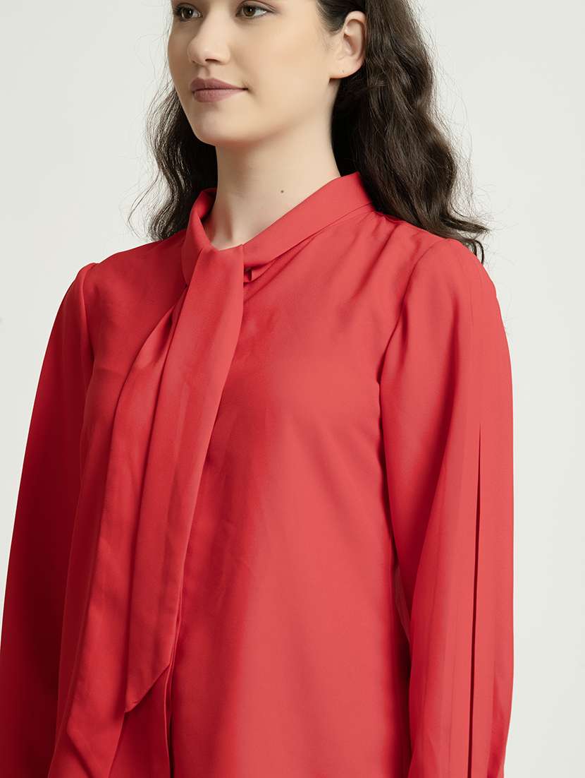 women solid boxy shirt - 21650224 -  Standard Image - 4