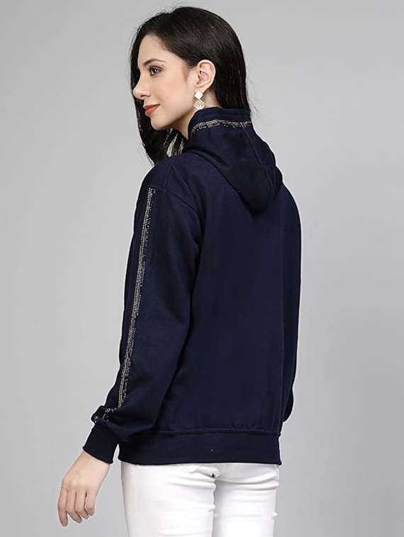 women long sleeve hooded sweatshirt - 21650246 - Standard Image - 1