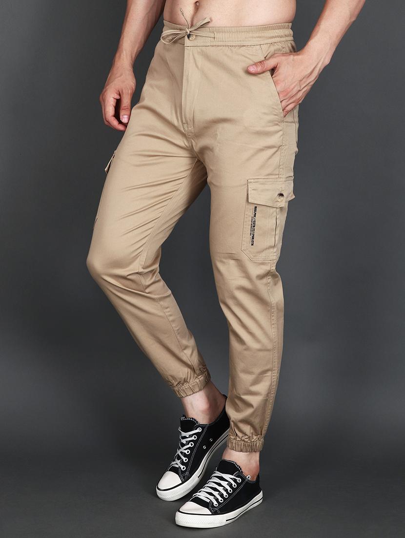 men mid rise solid cargo - 21650253 -  Standard Image - 1