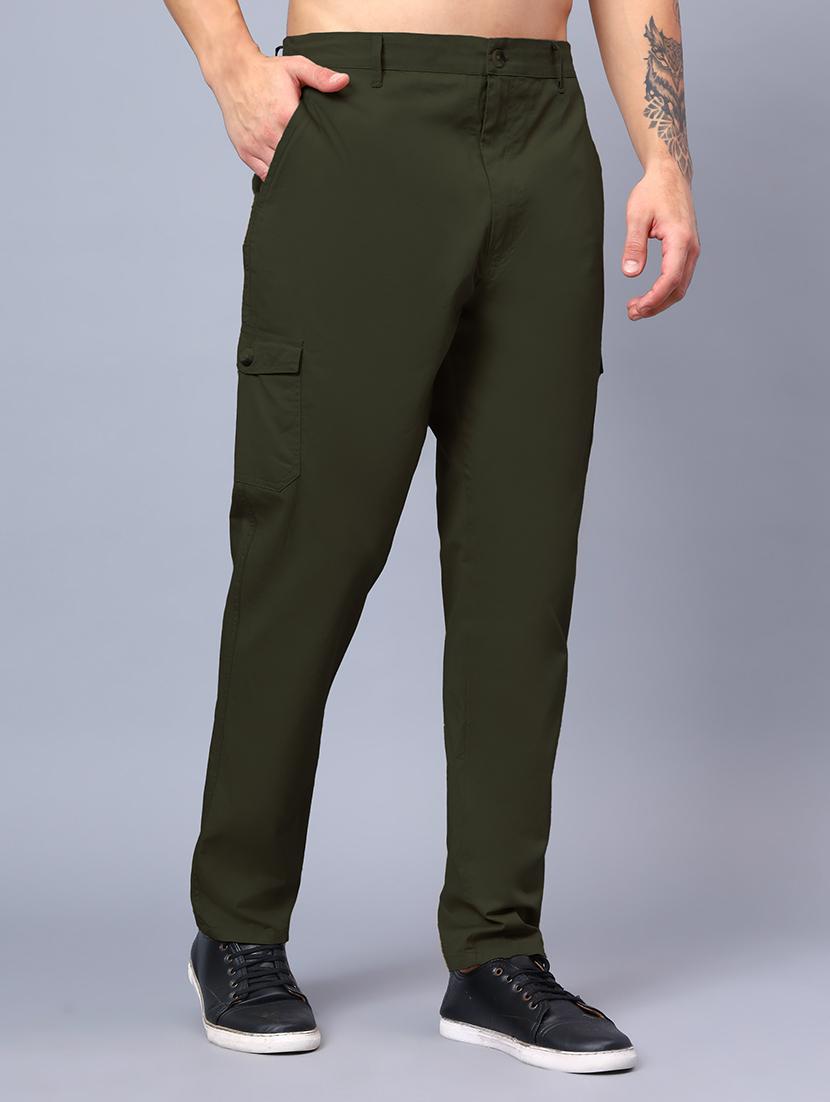 men mid rise solid cargo - 21650270 -  Standard Image - 1