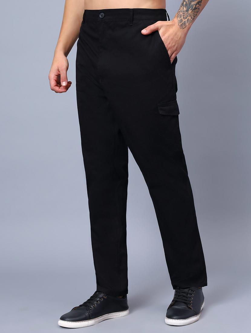 men mid rise solid cargo - 21650272 - Standard Image - 1
