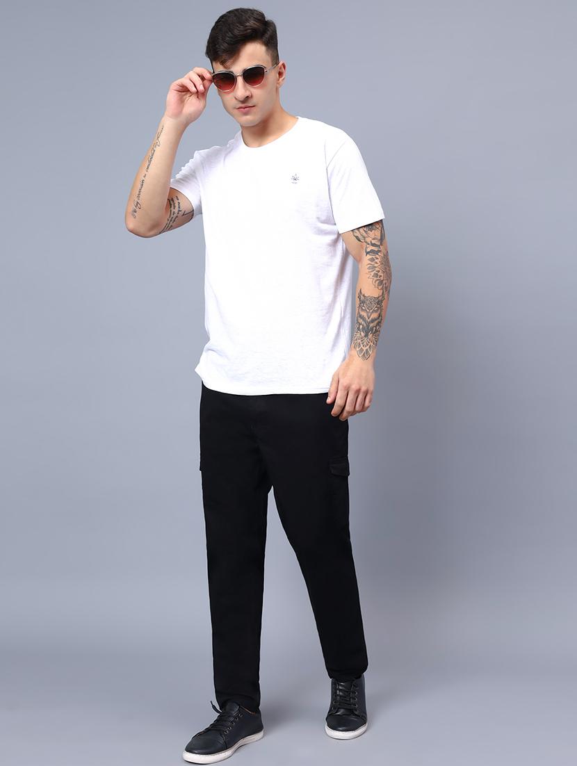 men mid rise solid cargo - 21650272 - Standard Image - 4