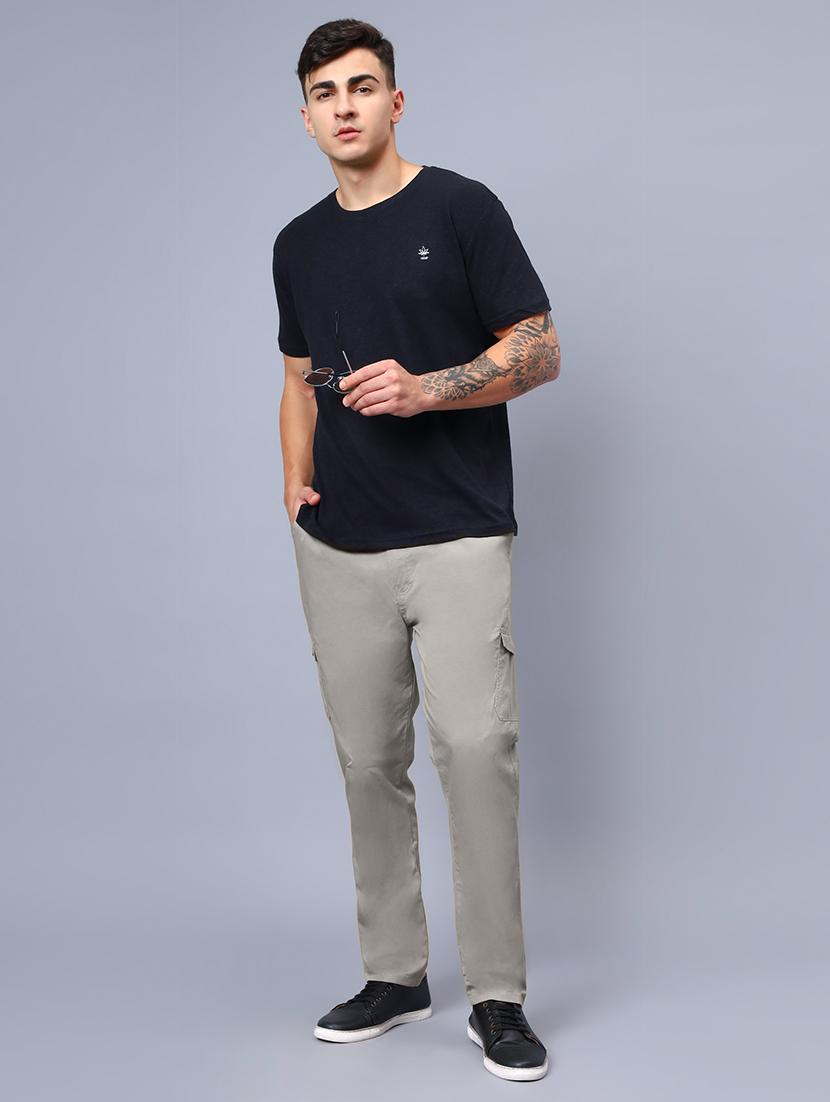 men mid rise solid cargo - 21650274 - Standard Image - 4