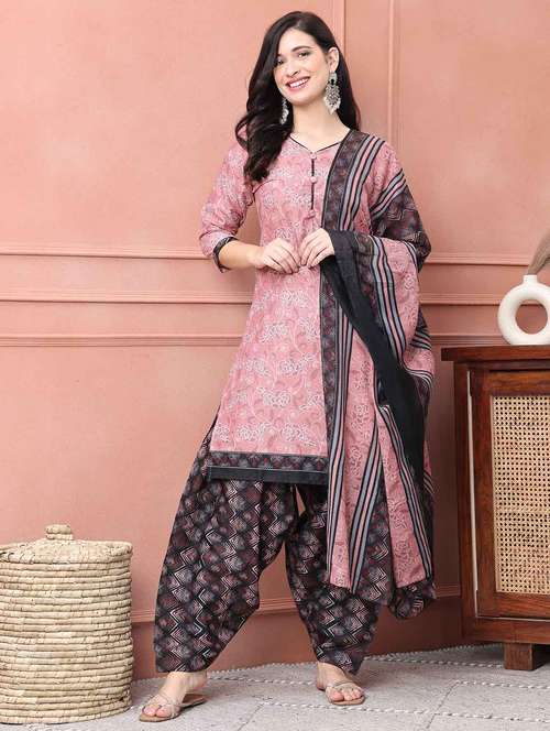 women floral kurta salwar set with dupatta - 21650292 - Standard Image - 0