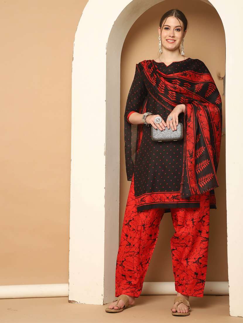 women printed kurta salwar set with dupatta - 21650301 -  Standard Image - 1