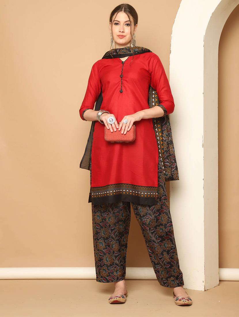 women solid kurta salwar set with dupatta - 21650308 - Standard Image - 1