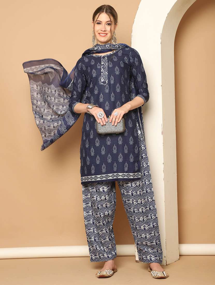 women printed kurta salwar set with dupatta - 21650310 -  Standard Image - 1