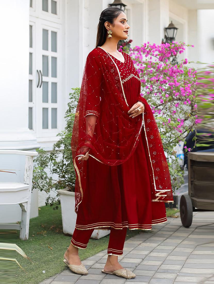 women embroidered kurta pant set with dupatta - 21650353 - Standard Image - 1