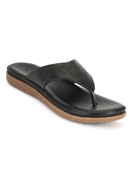 women black cut work sandals - 21650576 -  Standard Image - 0