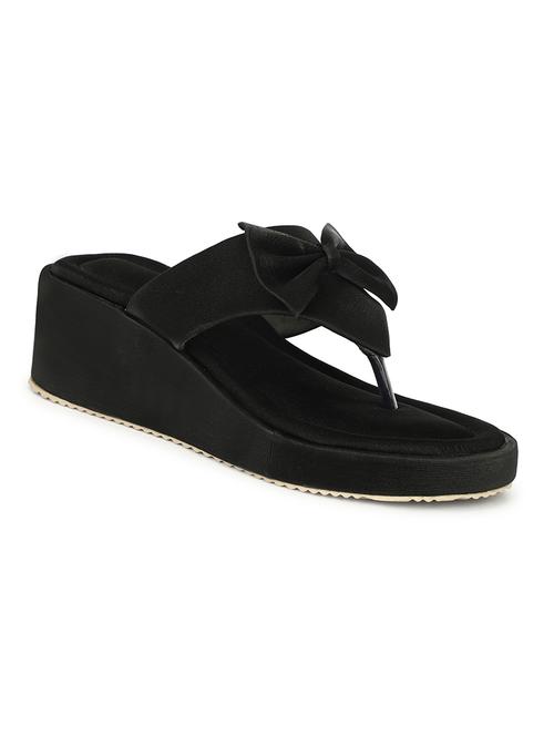 women black solid wedge - 21650747 - Standard Image - 0