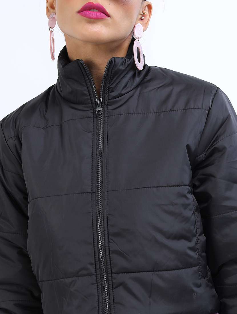 black cotton blend regular jacket - 21650964 -  Standard Image - 4