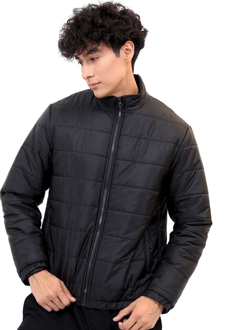 men long sleeves solid quilted jacket - 21651031 - Zoom Image - 0