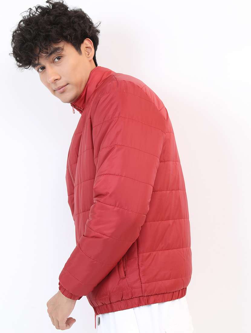 men solid long sleeve quilted jacket - 21651044 -  Standard Image - 1