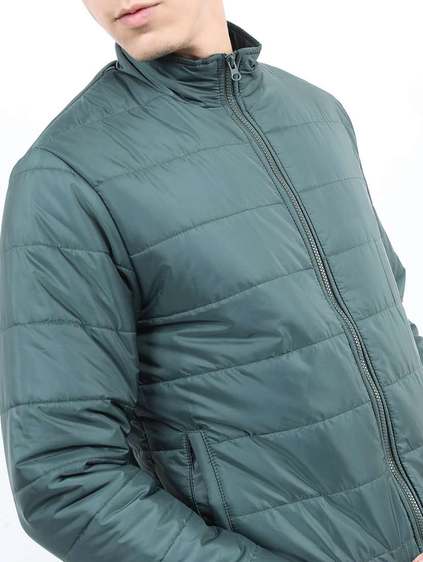 men solid long sleeve quilted jacket - 21651046 -  Standard Image - 4