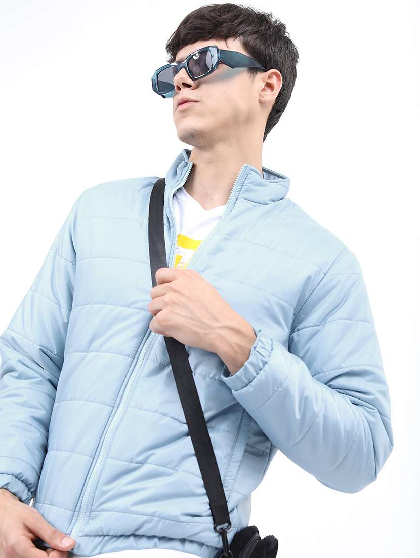 men solid sleeveless quilted jacket - 21651058 -  Standard Image - 1