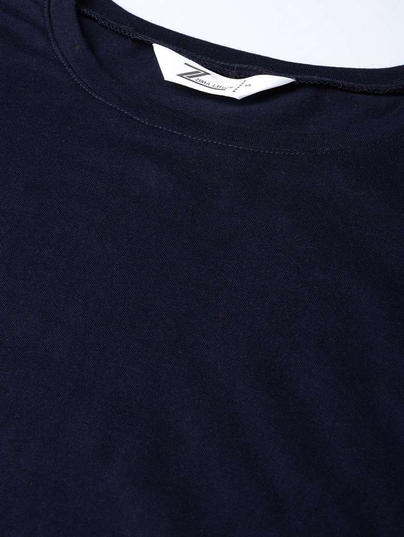 women solid full length jumpsuit with t-shirt - 21651202 -  Standard Image - 4