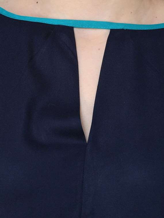 blue rayon regular top - 21651320 - Standard Image - 4