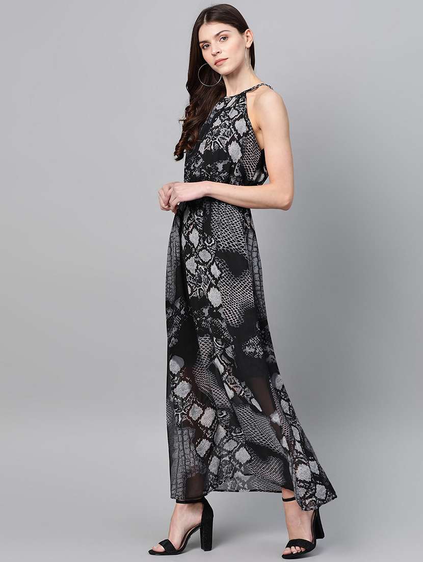 Women Printed Halter Neck A-line Dress - 21651496 -  Standard Image - 1