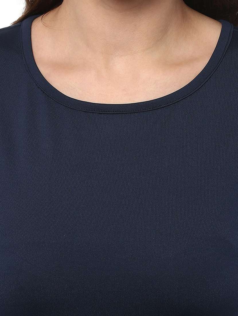 women solid round neck bodycon dress - 21651504 -  Standard Image - 4