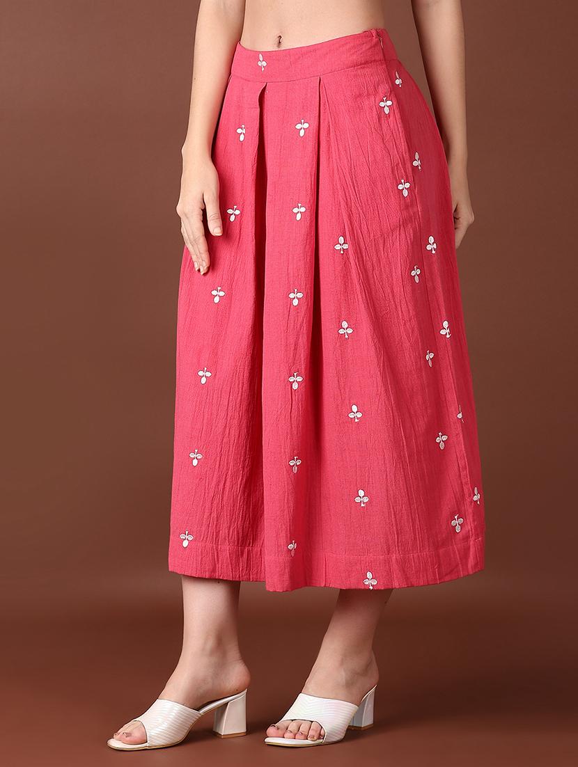 women mid rise printed pleated skirt - 21651532 -  Standard Image - 1