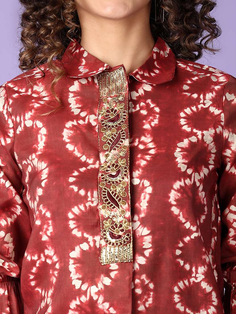 women printed top and trouser co-ord set - 21651536 -  Standard Image - 4