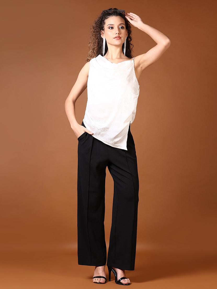 women floral shoulder strap sleeve regular top - 21651623 - Standard Image - 4