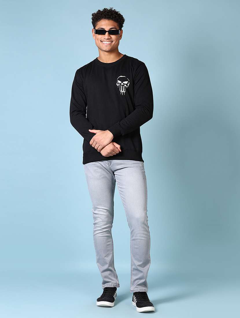 men mid rise plain slim fit jeans - 21651628 - Standard Image - 4
