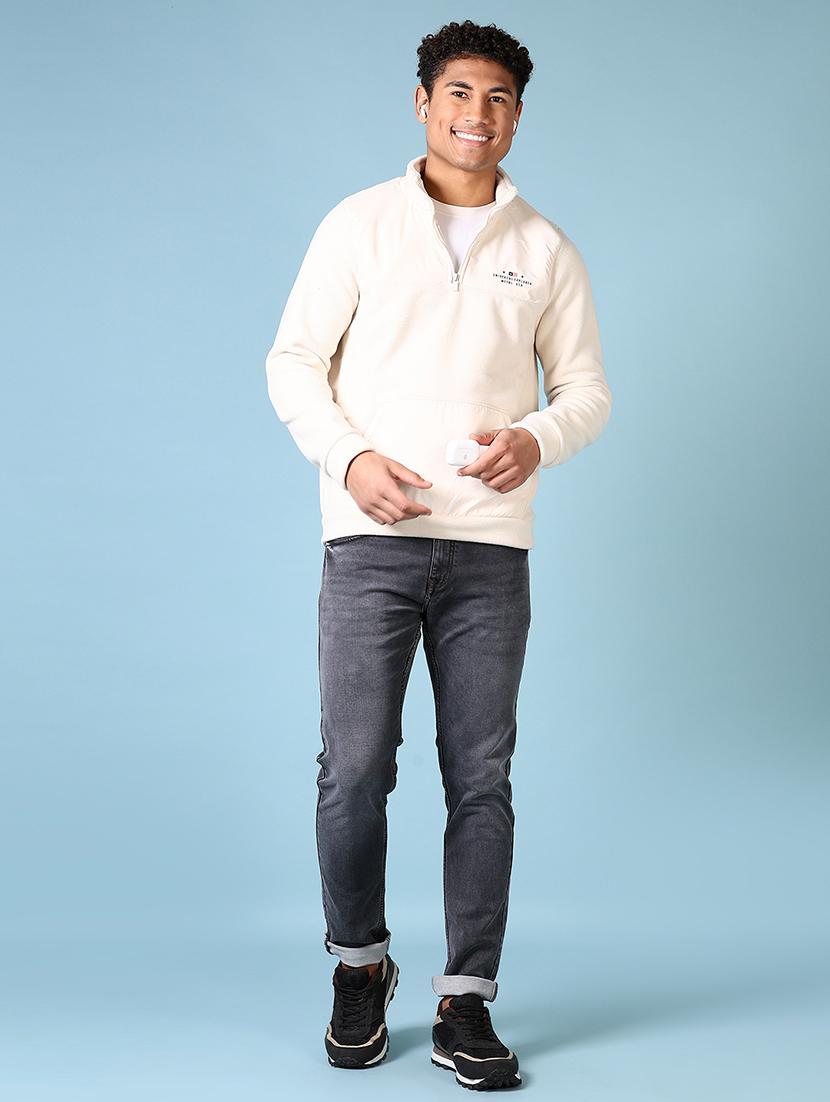 men mid rise plain slim fit jeans - 21651629 - Standard Image - 4