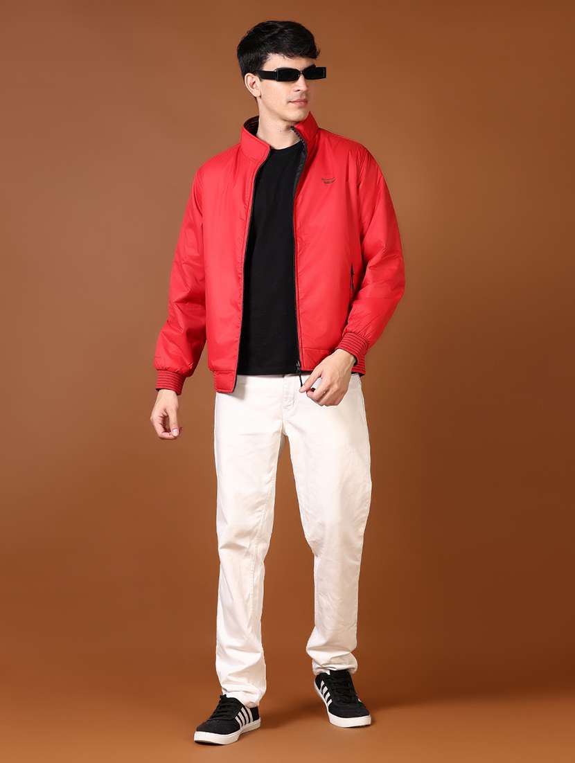 men solid long sleeve reversible bomber jacket - 21651632 -  Standard Image - 4