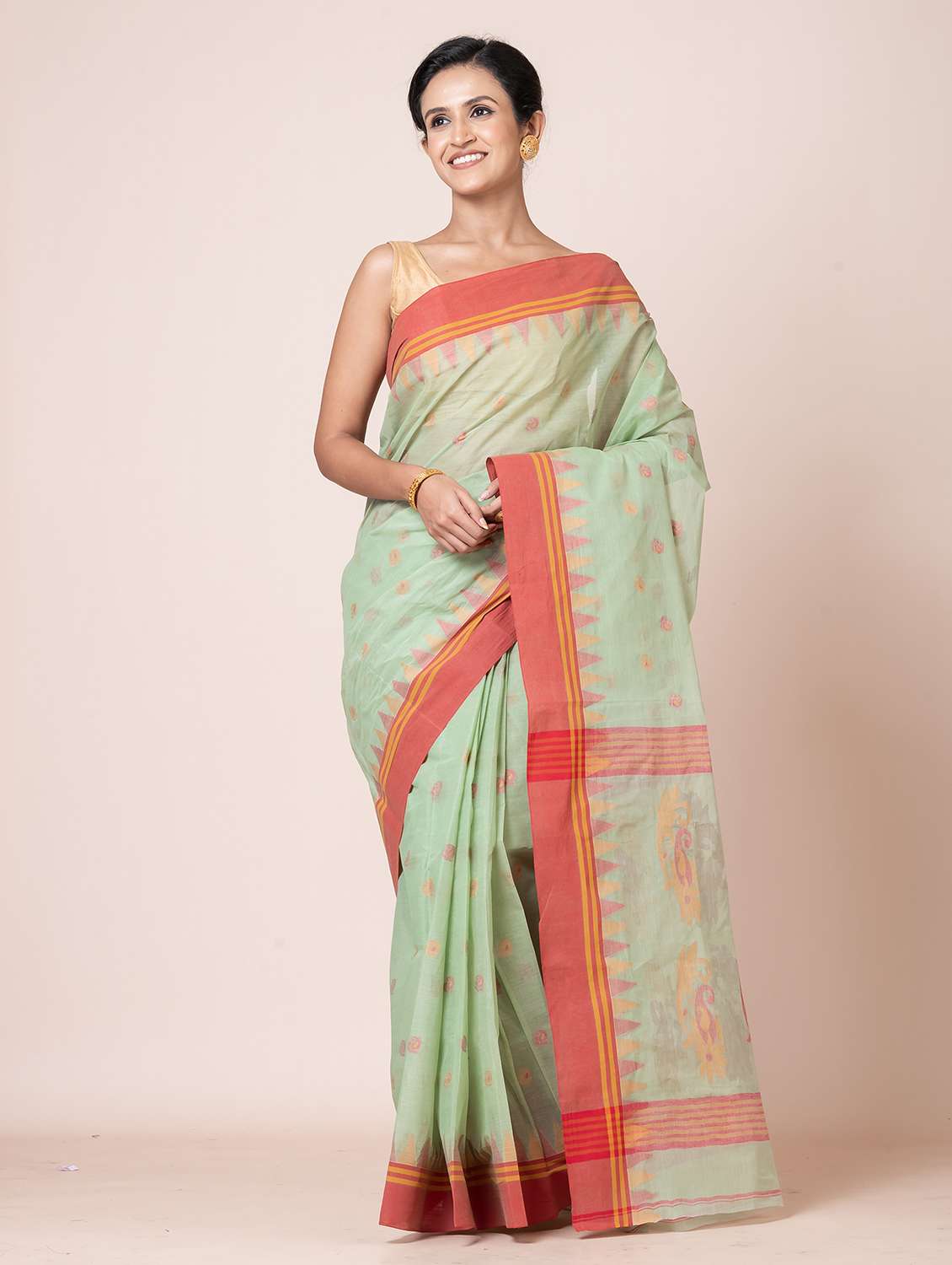 women self design handloom saree - 21651717 -  Standard Image - 1