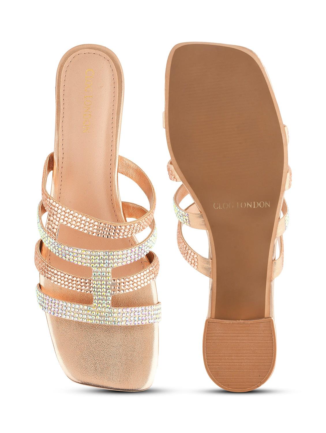 women embellished block heel sandals - 21651882 - Standard Image - 4