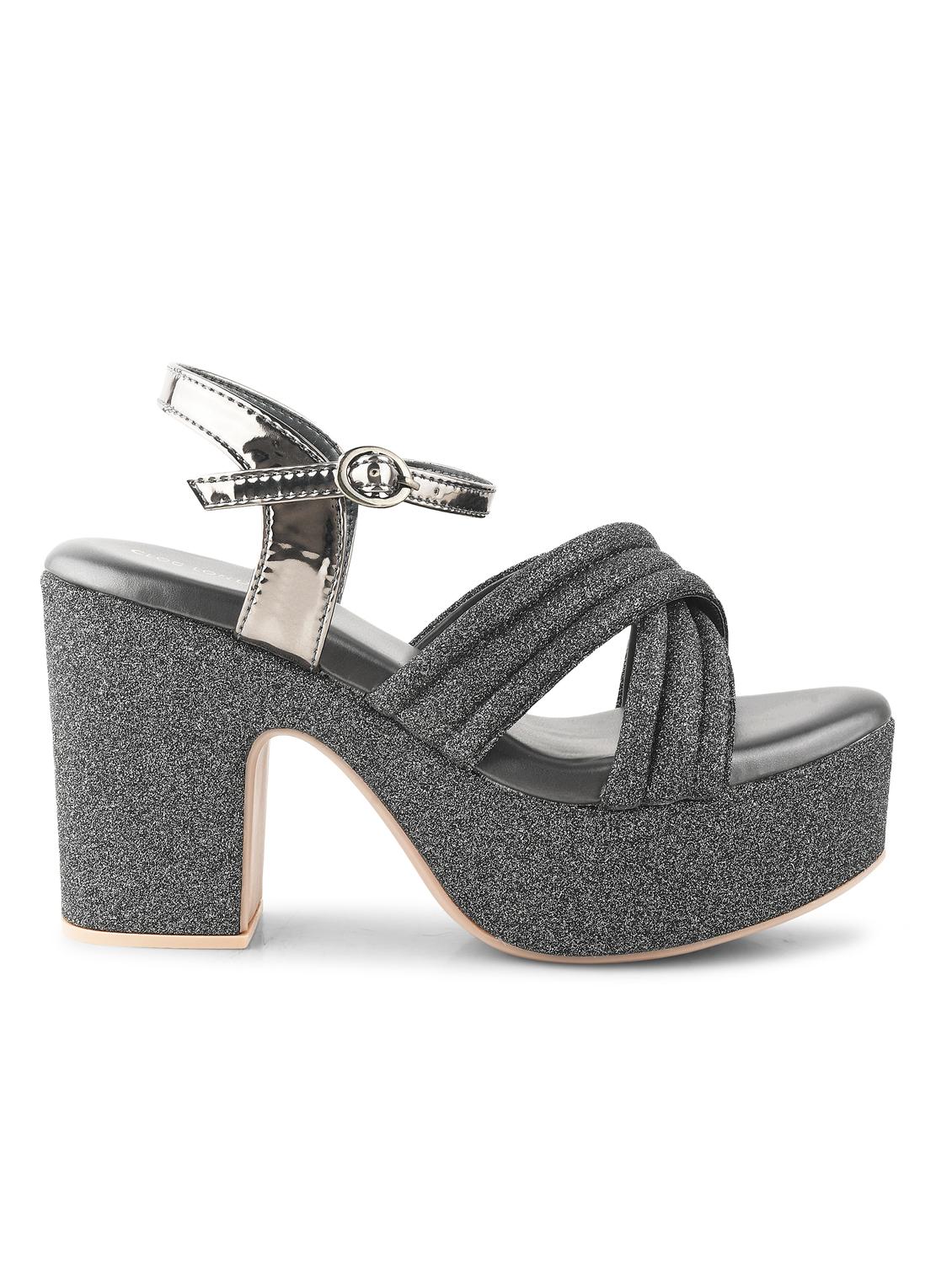 women embellished ankle strap block heel sandals - 21651884 - Standard Image - 6