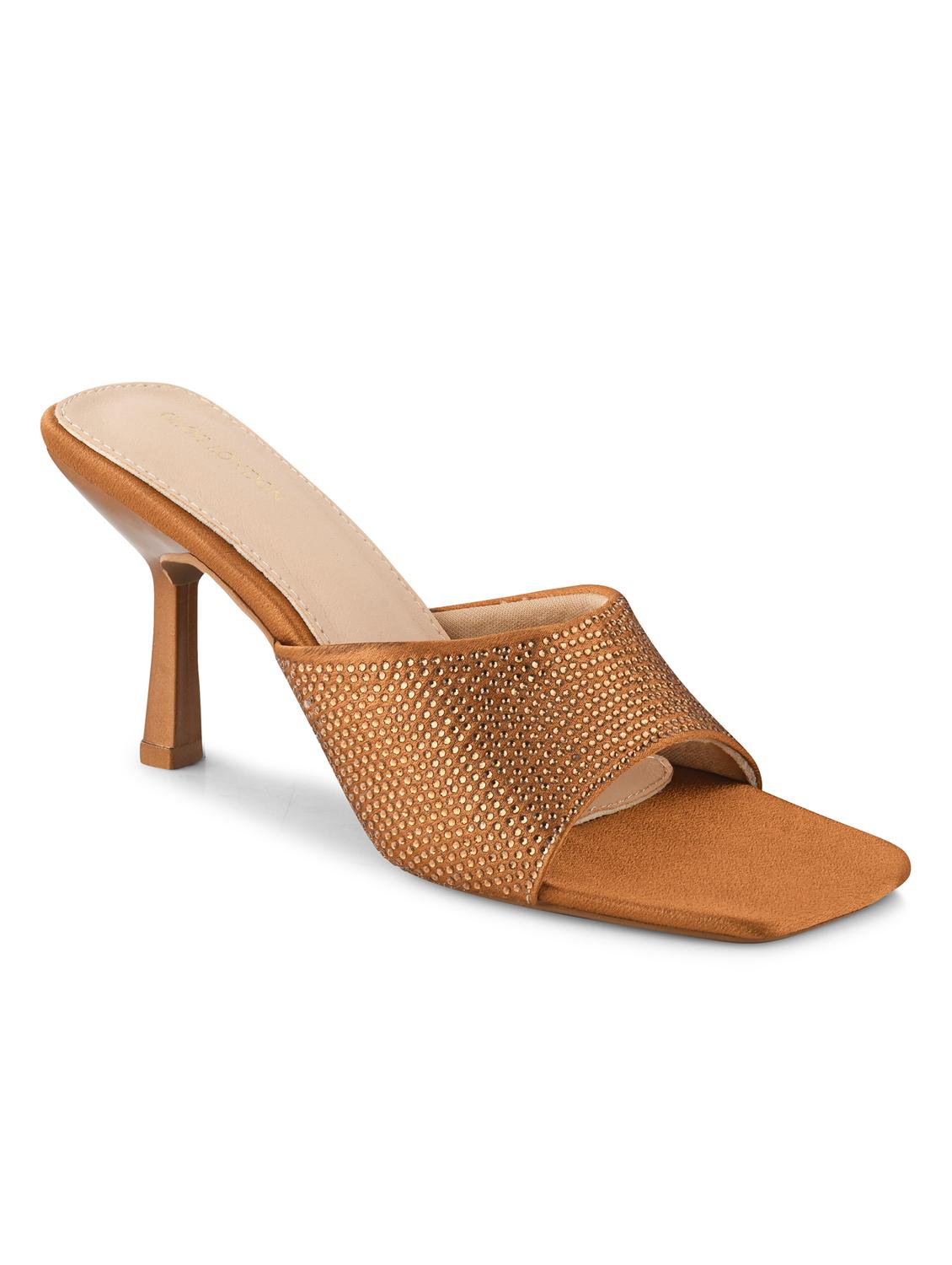 women brown kitten heel sandals - 21651886 - Standard Image - 6
