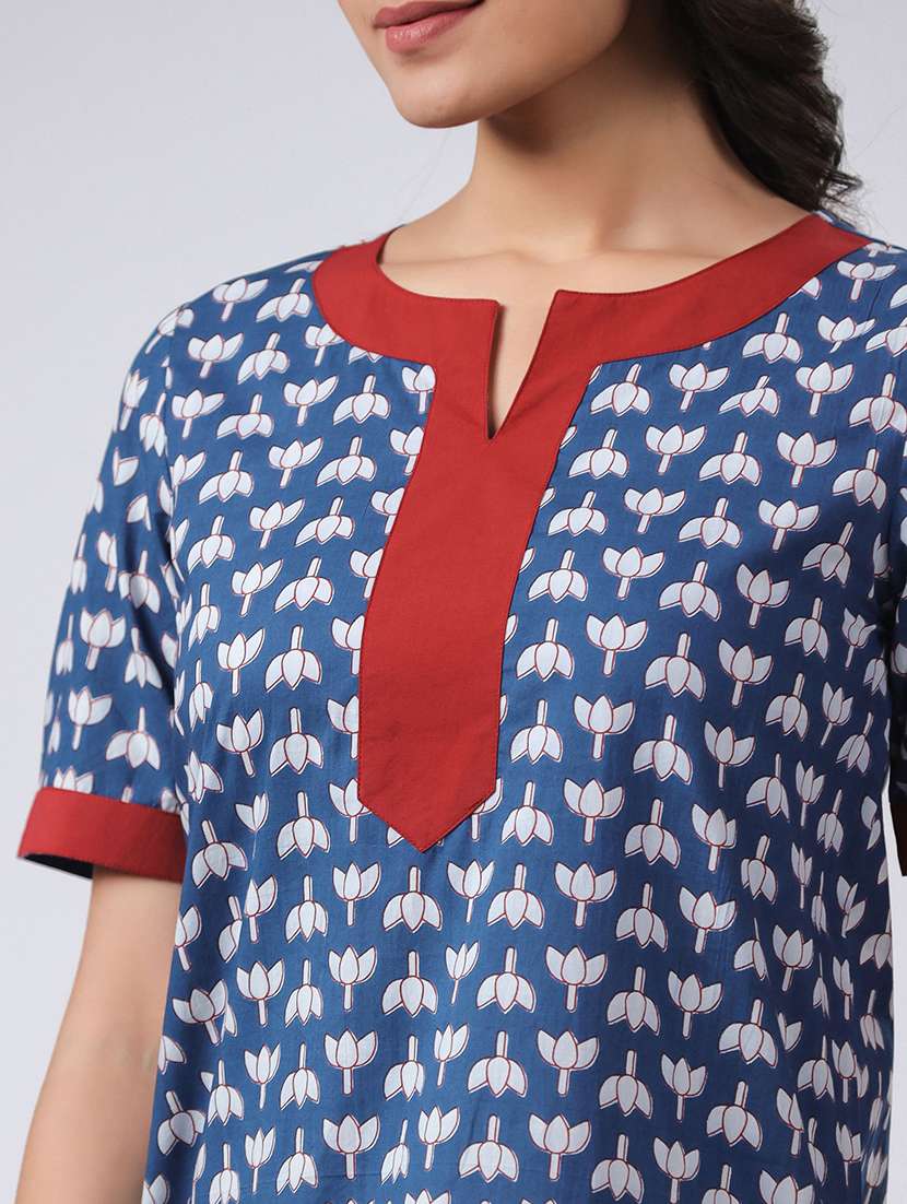 women printed short sleeves nighty - 21651939 -  Standard Image - 4