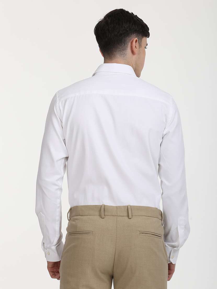 men solid long sleeve formal shirt - 21651953 -  Standard Image - 4