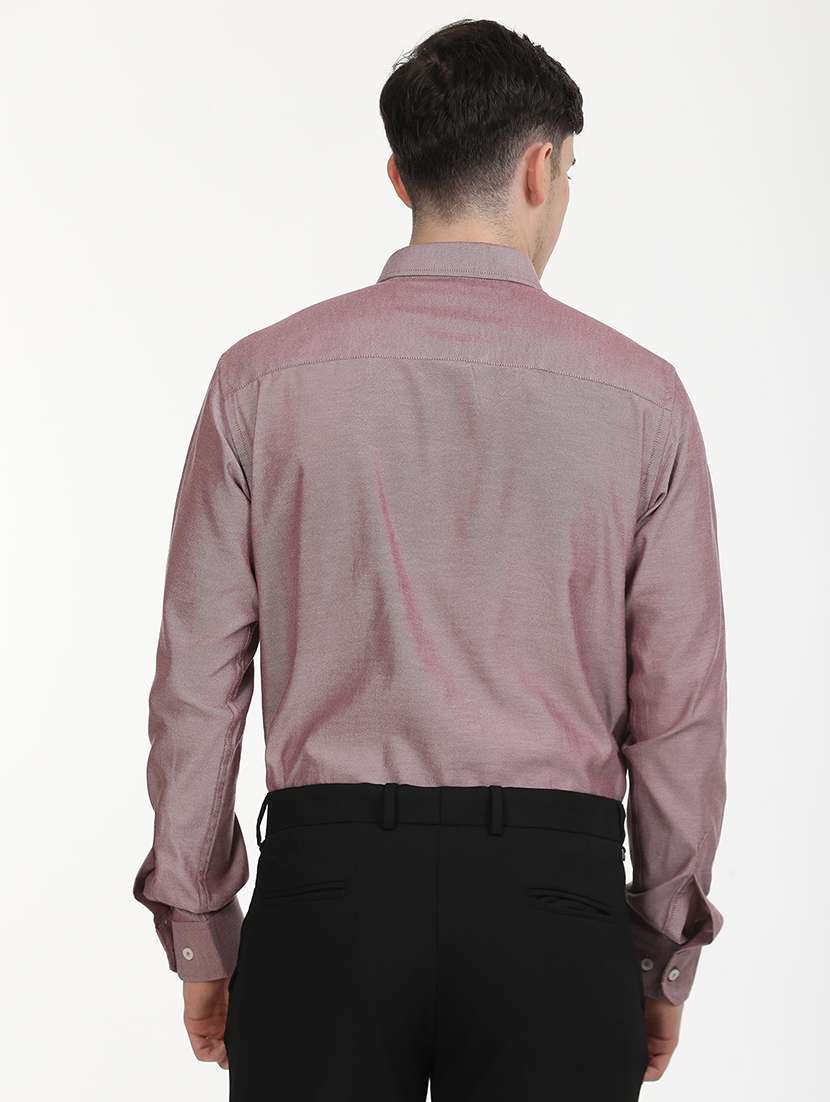 men solid long sleeve formal shirt - 21651956 -  Standard Image - 4
