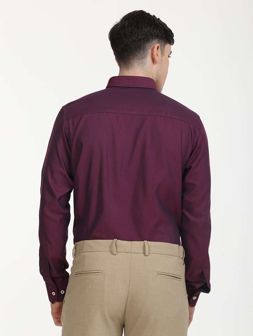 men solid long sleeve formal shirt - 21651959 -  Standard Image - 4