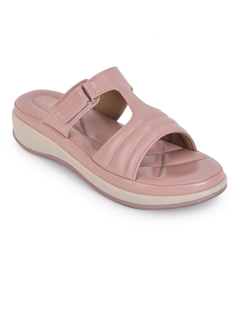 women nude solid platform sandals - 21652559 -  Standard Image - 1