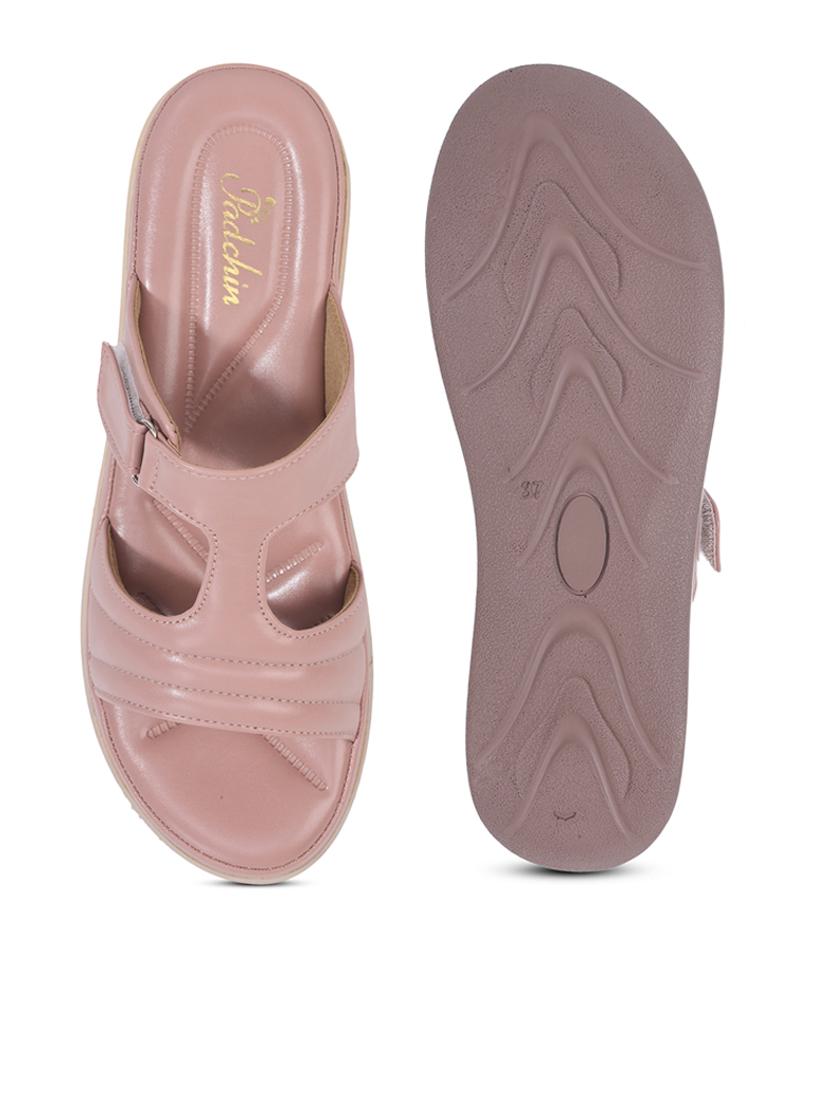 women nude solid platform sandals - 21652559 - Standard Image - 4