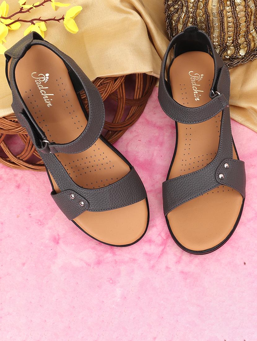 women solid ankle strap sandal - 21652564 - Zoom Image - 0