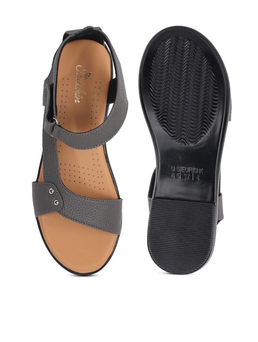 women solid ankle strap sandal - 21652564 - Standard Image - 4