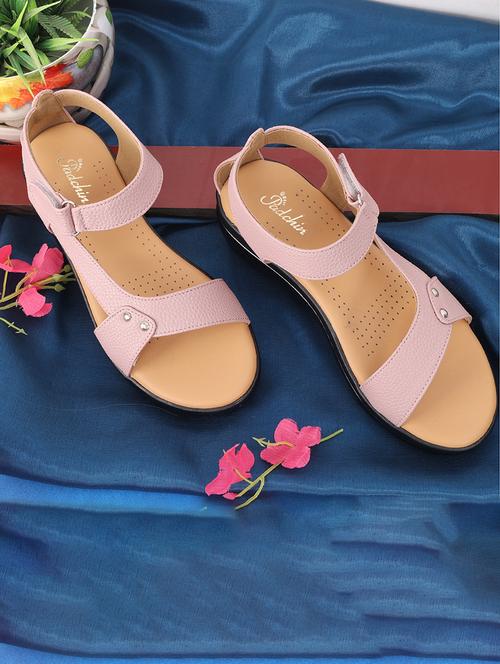 women solid ankle strap sandal - 21652565 - Standard Image - 0