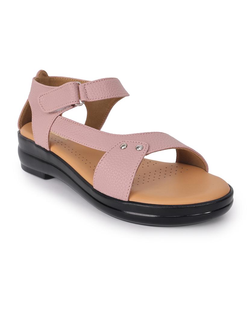 women solid ankle strap sandal - 21652565 - Standard Image - 1